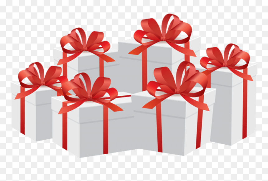 Free Png Download Gift Boxes White Clipart Png Photo - Clip Art, Transparent Png - gifts clipart png