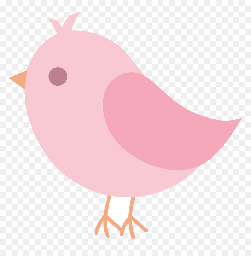 Within Clip Art Bird - Pink Bird Clipart, HD Png Download - flying bird clipart png