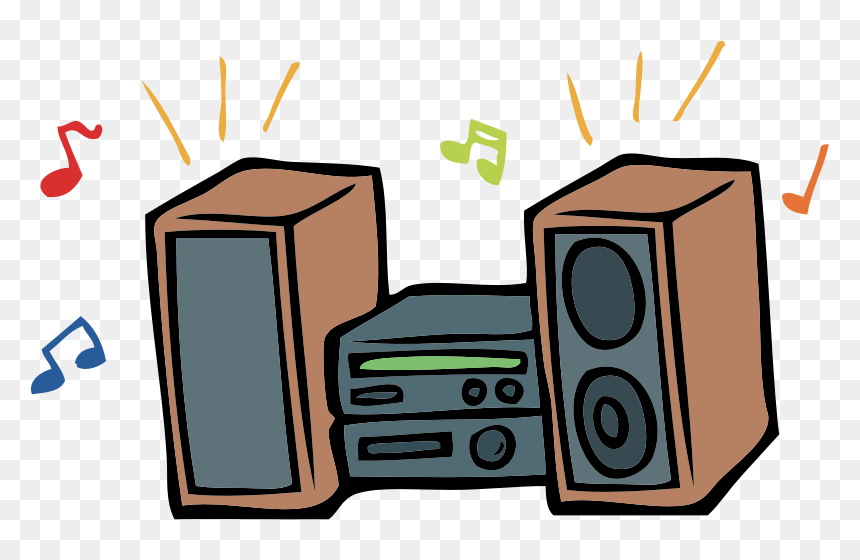 Stereo Clipart, HD Png Download - music speakers png