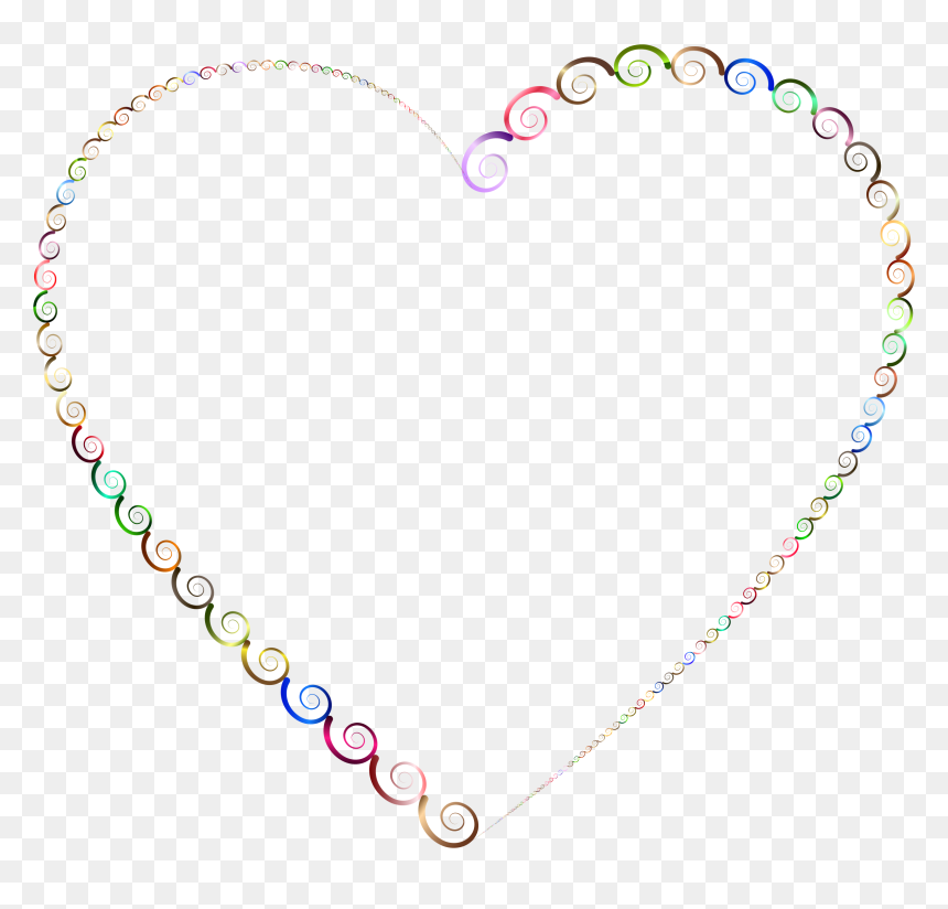 Chromatic Spirals Heart 2 No Background Clip Arts - Heart, HD Png Download - heart images hd png