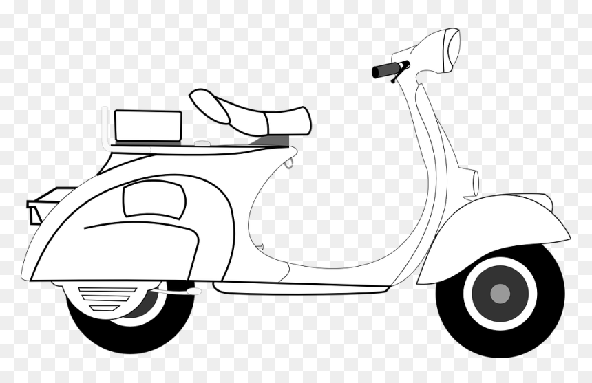 Clip Art Of Scooter, HD Png Download - scooter clipart png