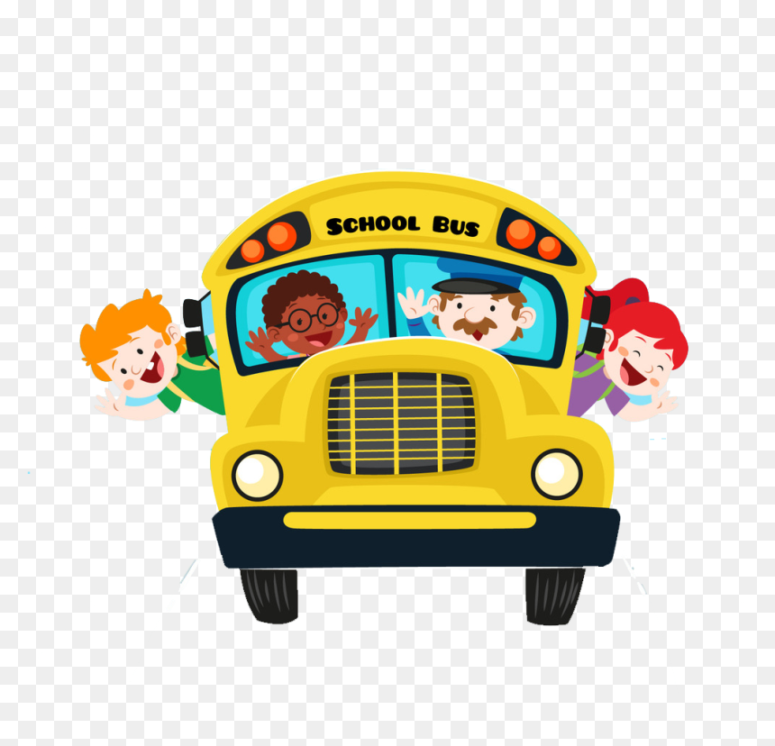 Bus Kartun Png, Transparent Png - bus image png