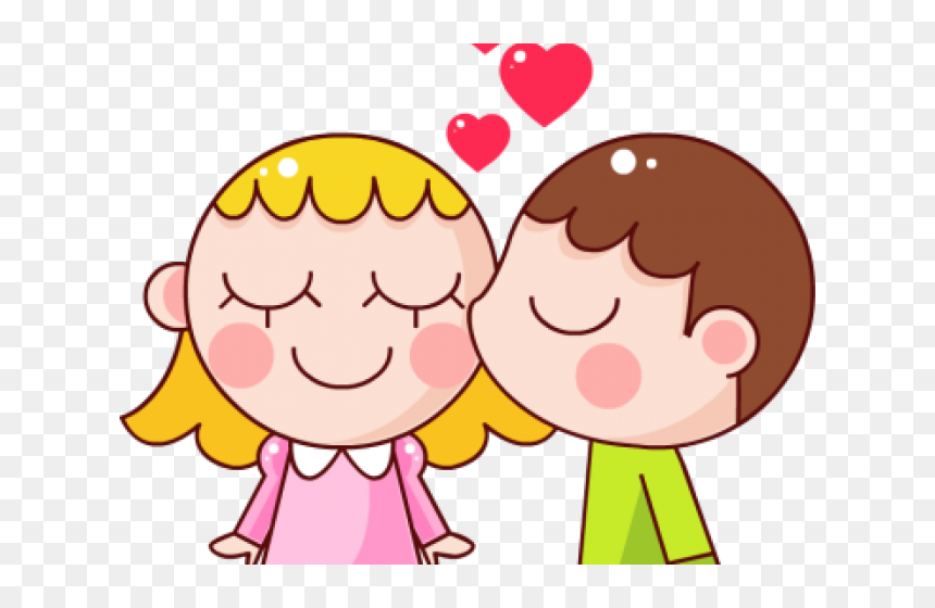 Happy Couple Clipart - Kiss Png Clipart, Transparent Png - couple clipart png