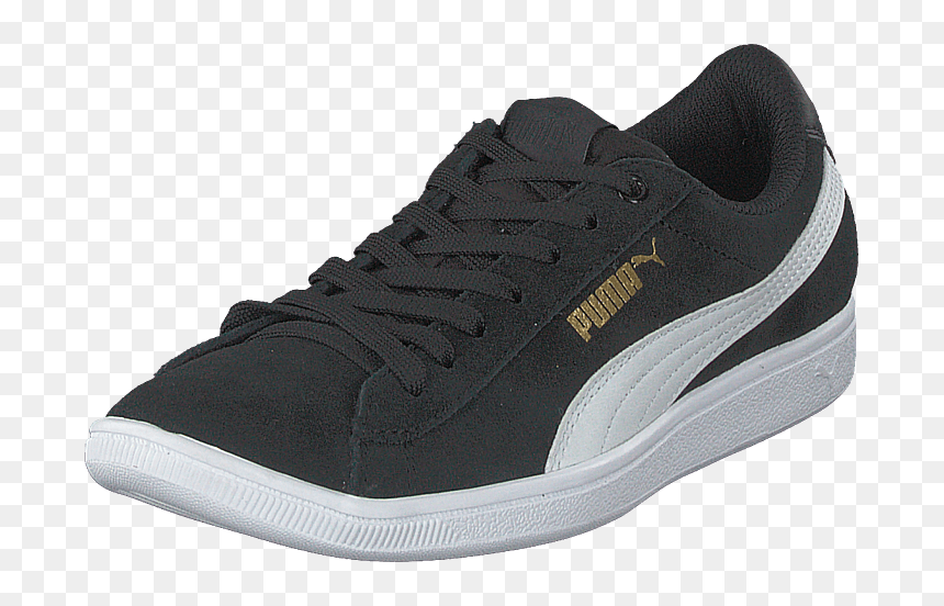 Puma Vikky Puma Black-puma White - Skate Shoe, HD Png Download - puma white logo png