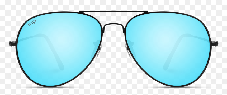Mirrored Blue Lens Aviator Sunglasses For Men - Reflection, HD Png Download - sunglasses for men png