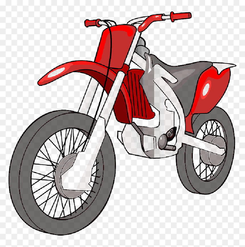 Cartoon, Bikes, Transportation, Bike, Motorcycle - Medios De Transporte Terrestre, HD Png Download - motorbikes png