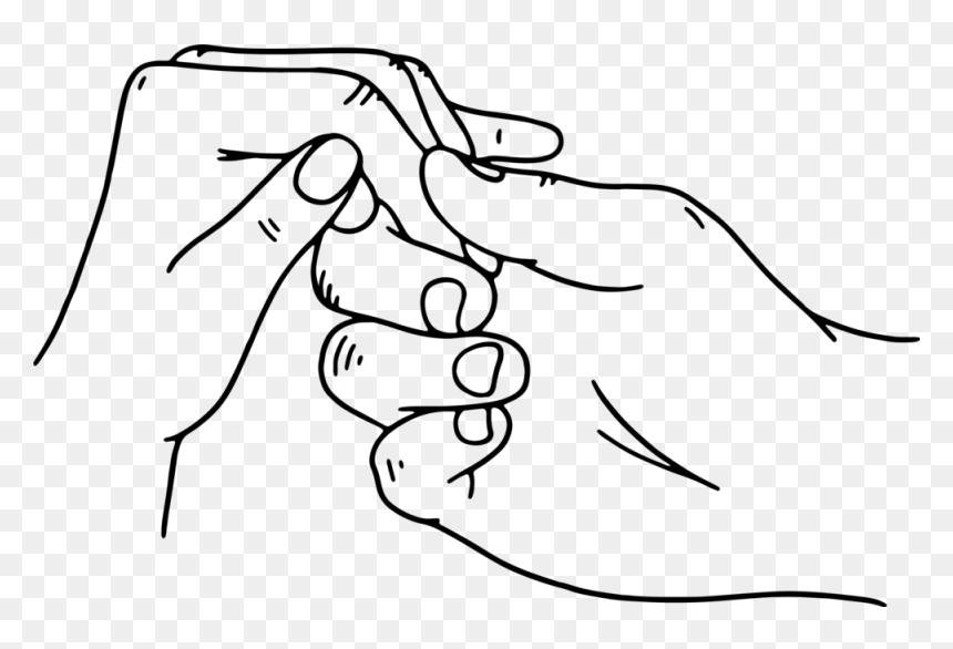 Z&r Illustrations Engagements - Line Art, HD Png Download - wedding hand png