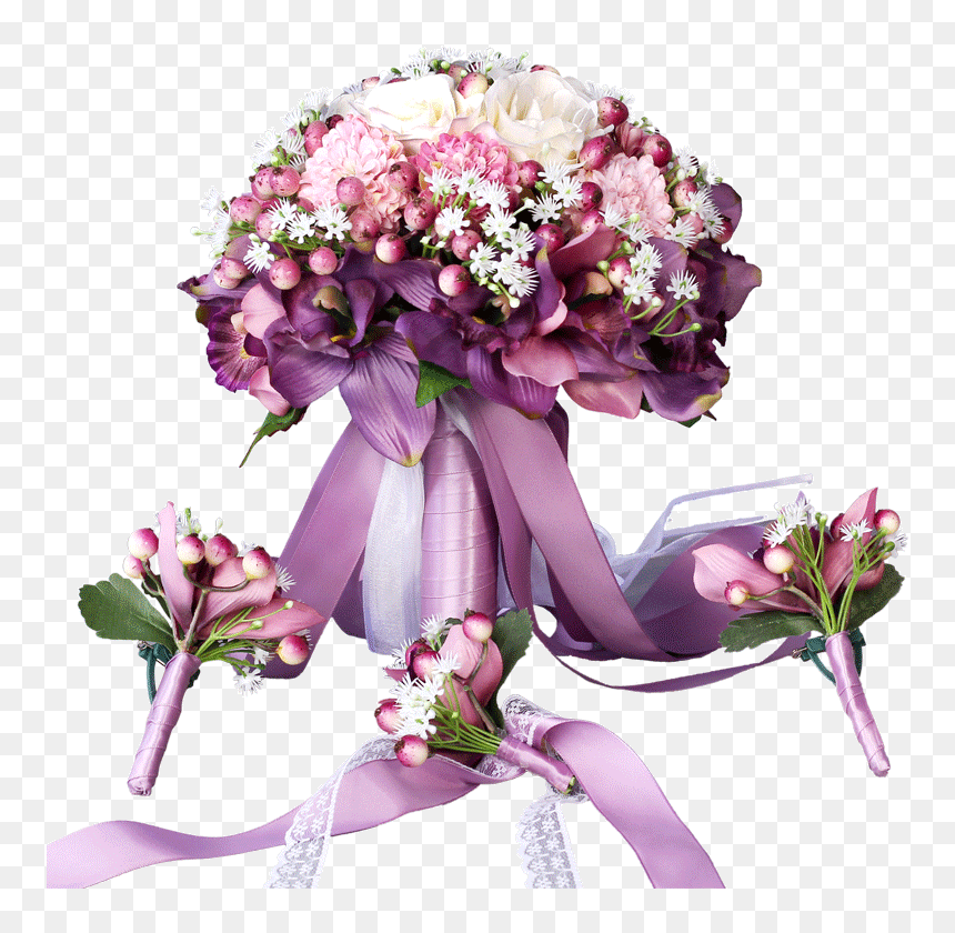 Bouquet, HD Png Download - wedding hand png