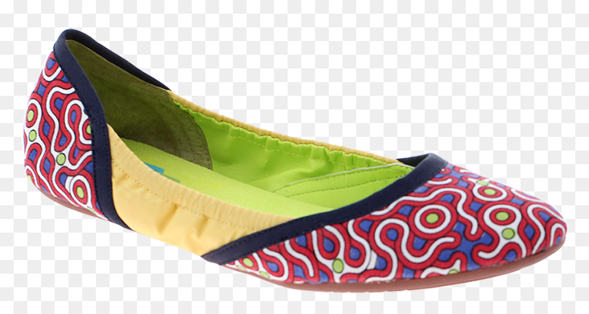 Hari Om In Red Print Women"s Ballet Flat - Shoe, HD Png Download - red om png
