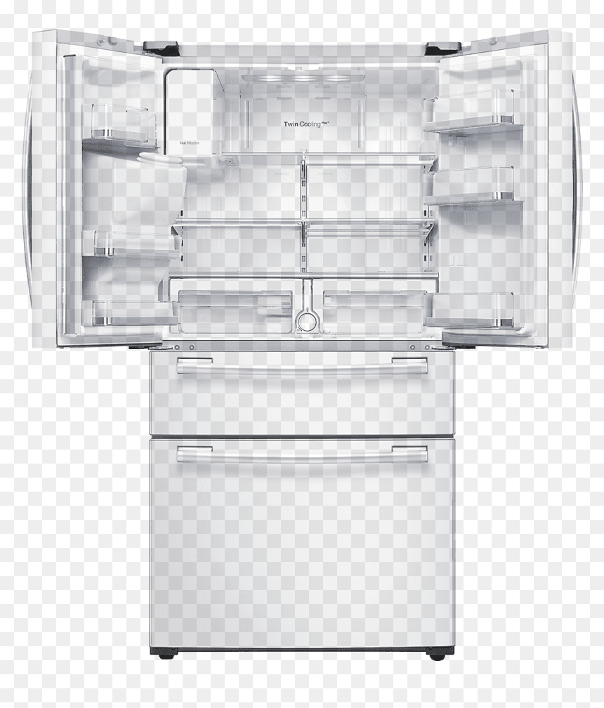 Refrigerator, HD Png Download - samsung refrigerator png
