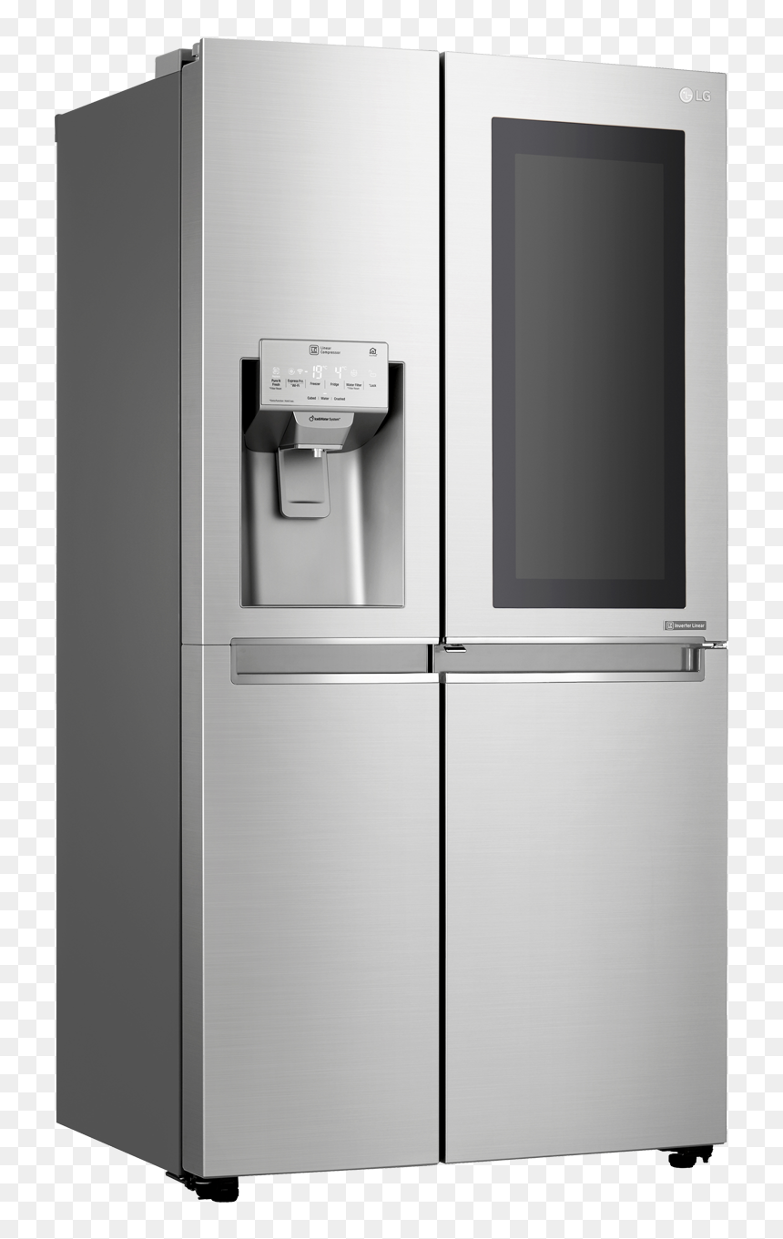 ثلاجة بابين ال جي, HD Png Download - lg fridge png