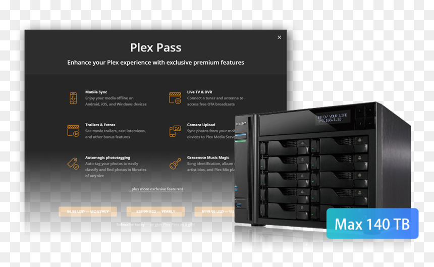 Nas Plex Server - Server, HD Png Download - plex png