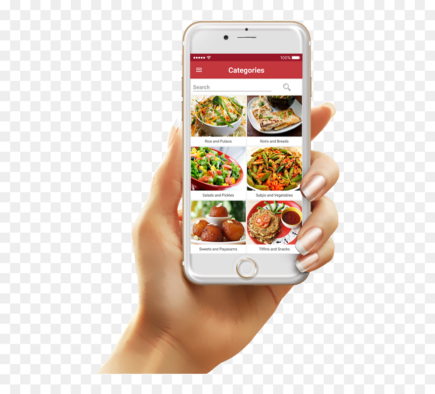 Hand Cell Phone Png, Transparent Png - indian mix sweets png