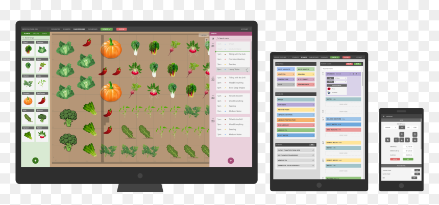 Farmbot Genesis Web App On Different Devices - Arduino Farmbot, HD Png Download - devices png