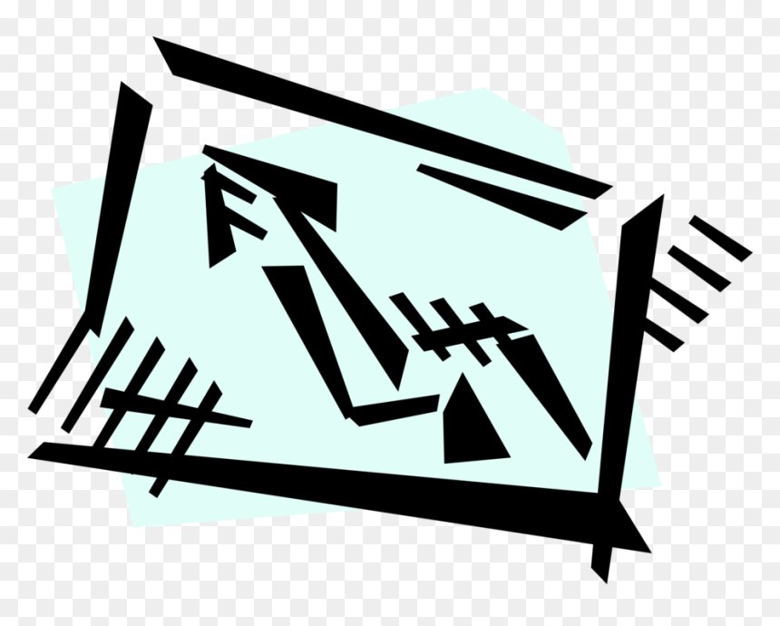 Vector Illustration Of Direction Arrow On Traffic Street, HD Png Download - direction arrow png