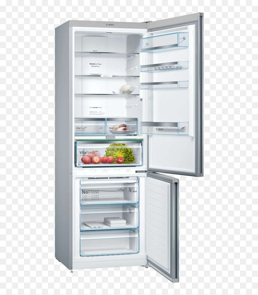 Bosch Kgn49xl30, HD Png Download - fridge top view png