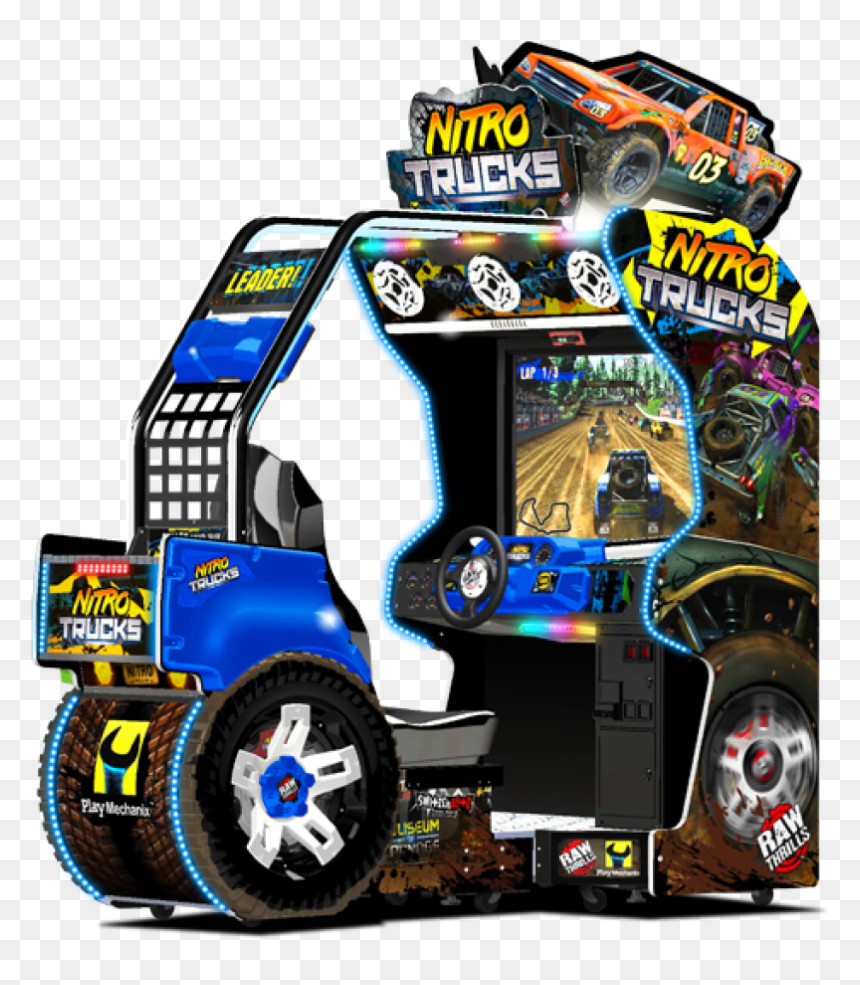 Raw Thrills Nitro Trucks, HD Png Download - ups truck png
