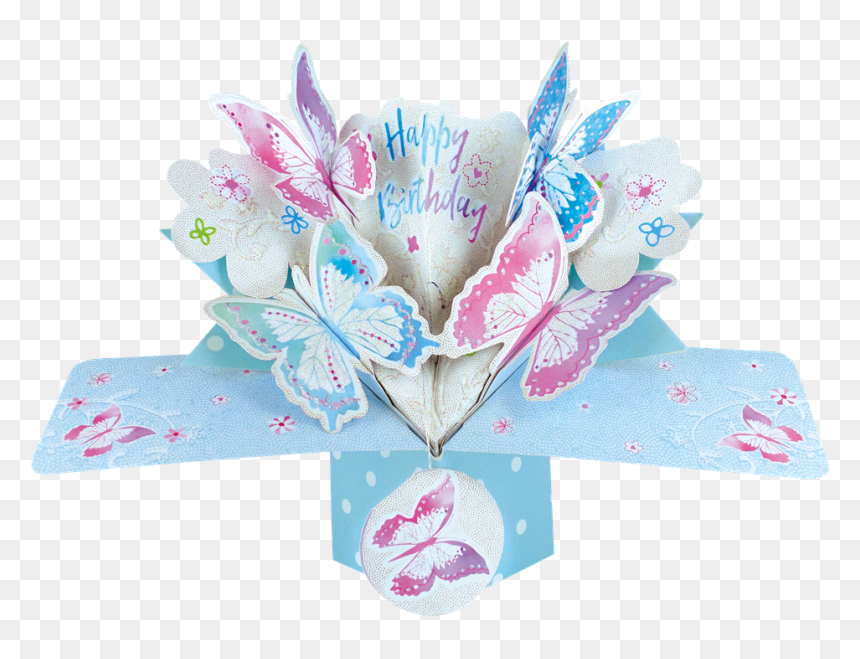Sentinel Birthday Butterfly Pop-up Greeting Card Original - Pop Up Cards Transparent Background, HD Png Download - ups truck png