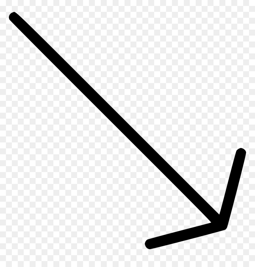 Arrow Bottom Right, HD Png Download - right png icon