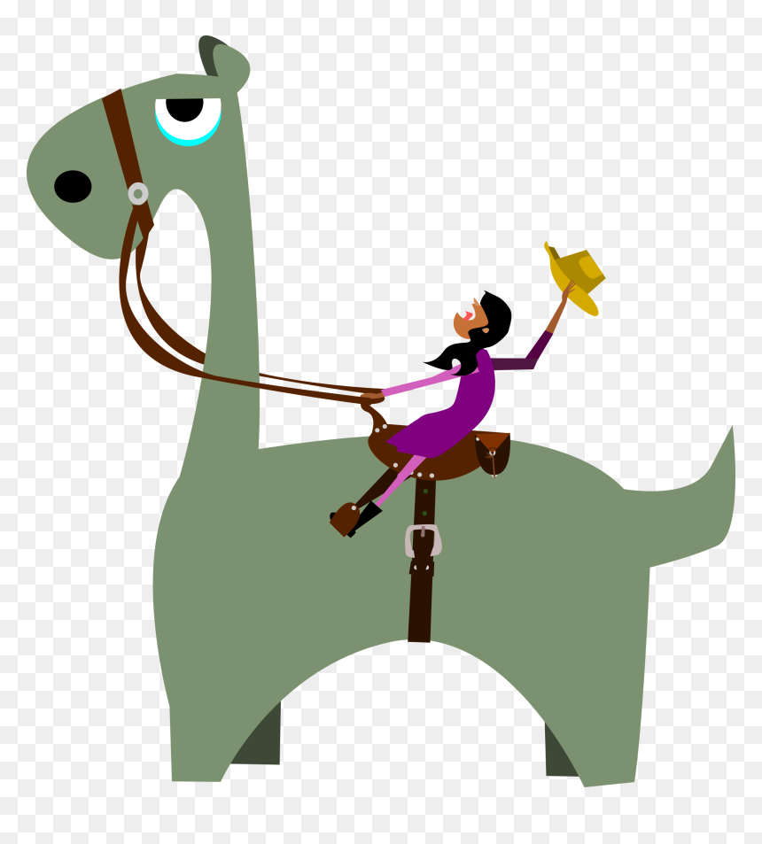 Dinosaur Rider Clip Arts - Dinosaur With Girl Cartoon, HD Png Download - rider png