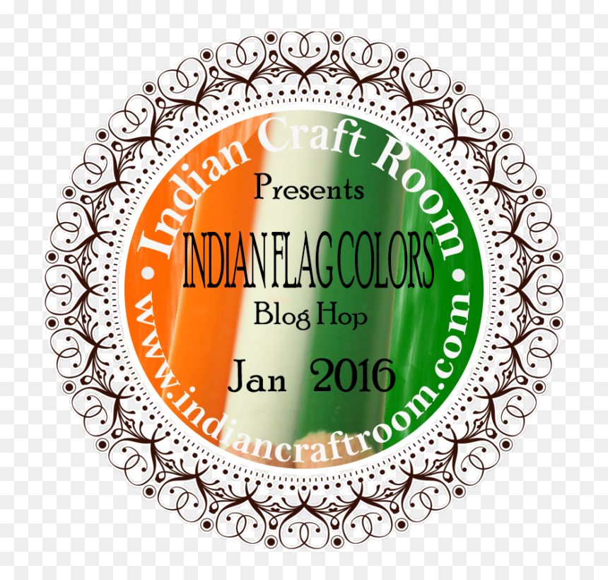 Icr ~ Indian Flag Colors Twist ~ Blog Hop Jan - Circle, HD Png Download - indian flag circle png