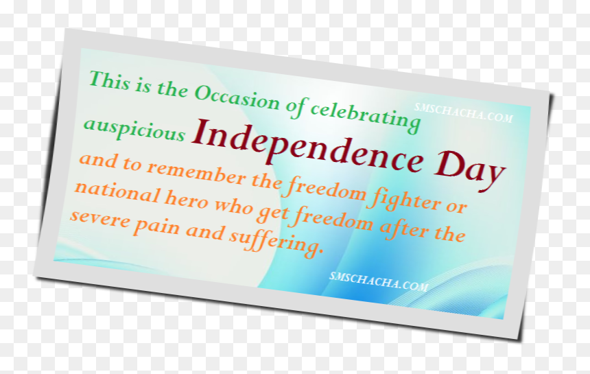Independence Day Advance Sms - Te Amo Sergio, HD Png Download - independence day text png