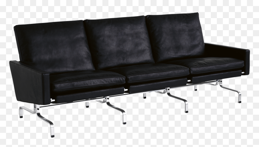 Pk31 3 Seater Black Elegance - 3 Seater Sofa, HD Png Download - white sofa png