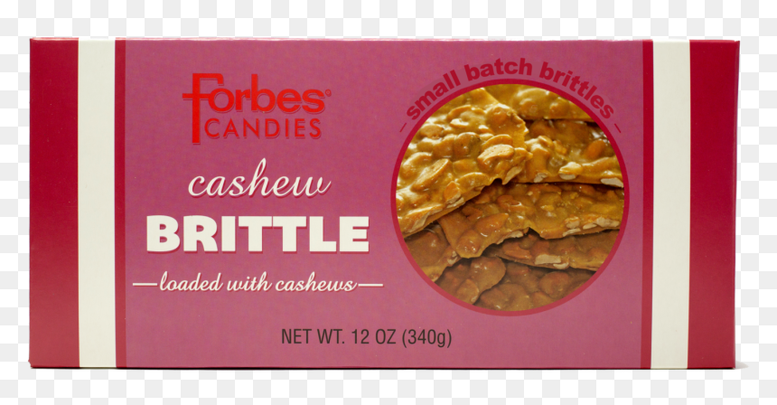 Cashew Brittle 12oz Box Forbes Candies - Candied Roasted Nuts, HD Png Download - forbes png