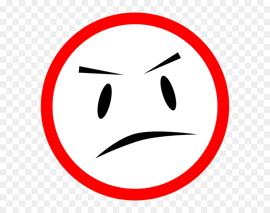 Angry Dude Svg Clip Arts - Smiley, HD Png Download - angry smiley png