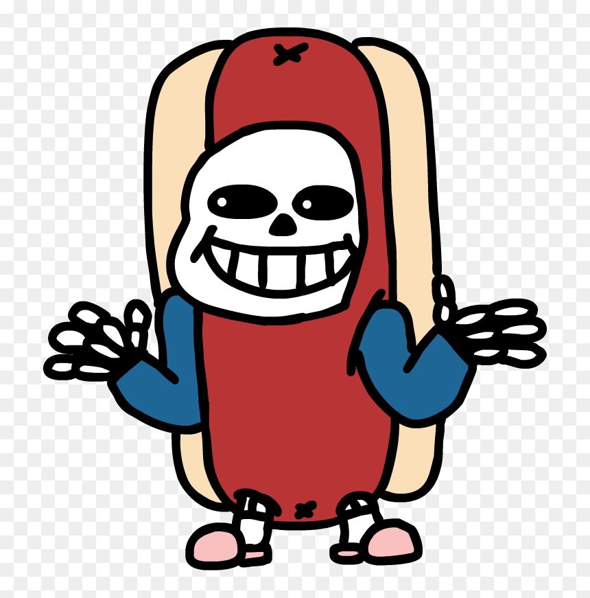 Hotdog Sans, HD Png Download - sans.png