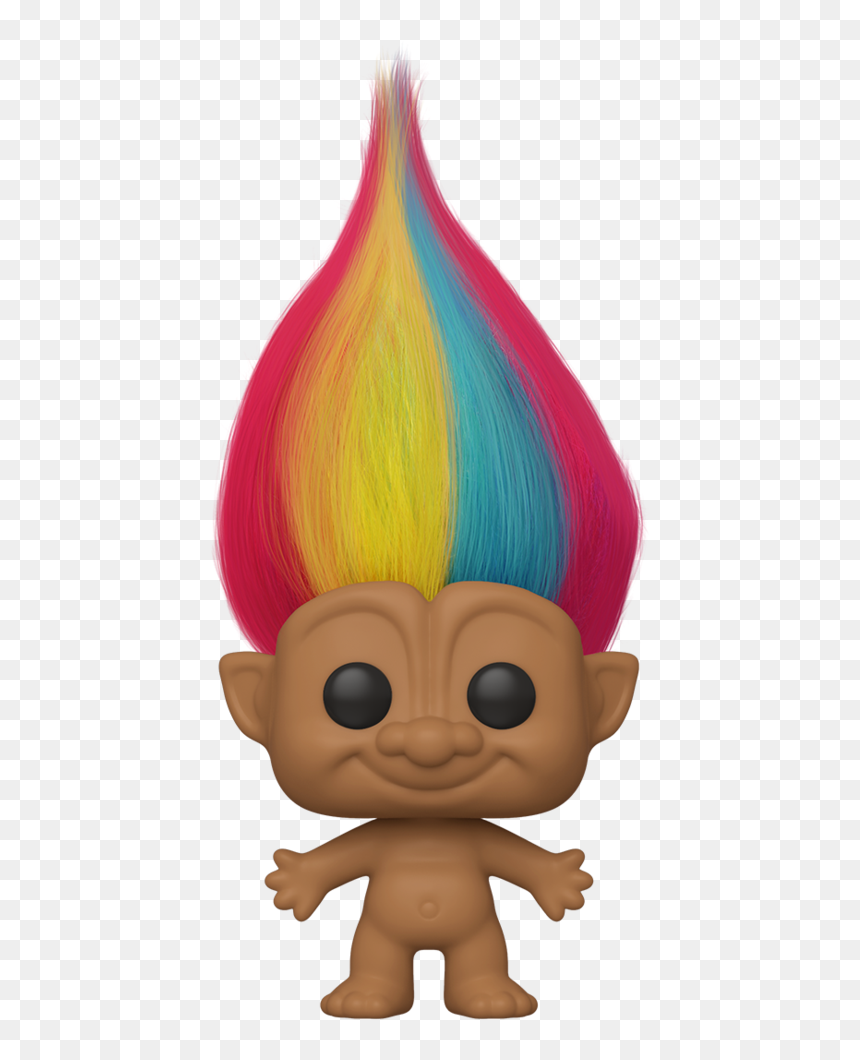 Rainbow Troll Funko Pop, HD Png Download - trolls hair png