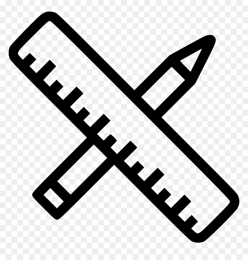 Pen Pencile Tool Sketch Scale Ruler Measure Comments - Measure Icon Free, HD Png Download - pen icon png