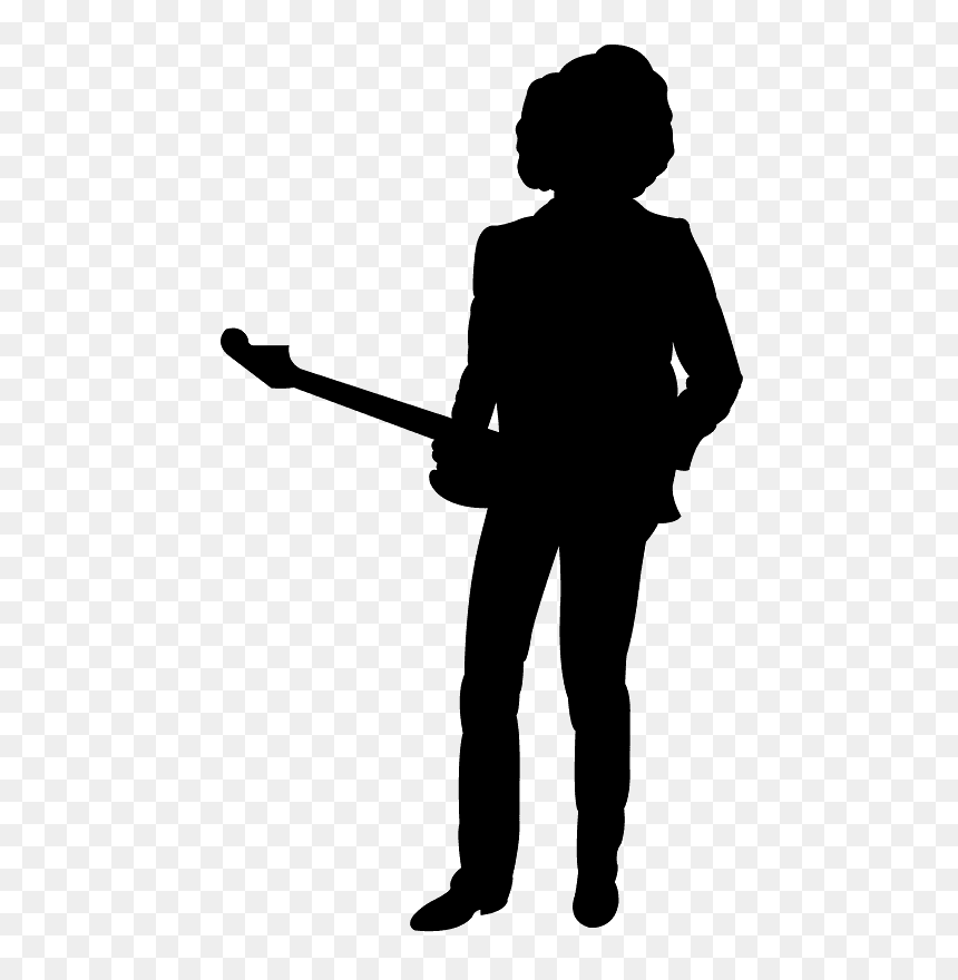 Jimi Hendrix Guitar Silhouette, HD Png Download - shotgun silhouette png