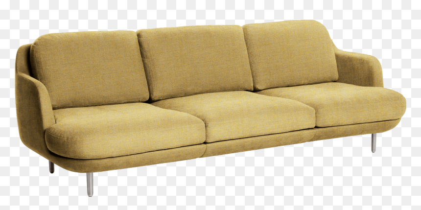 Fritz Hansen Lune 3-seater Sofa Jamie Hayon Christianshavn - Fritz Hansen Sofa, HD Png Download - white sofa png