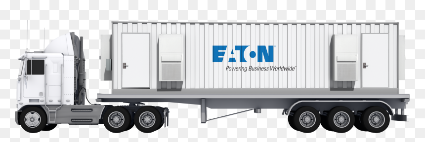 Container On A Flatbed - Eaton Corporation, HD Png Download - ups truck png