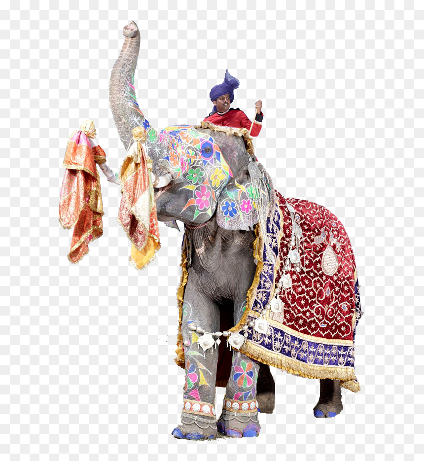 Jaipur Elephant Festival Png Free Pic - Jaipur Elephant Png, Transparent Png - festival png