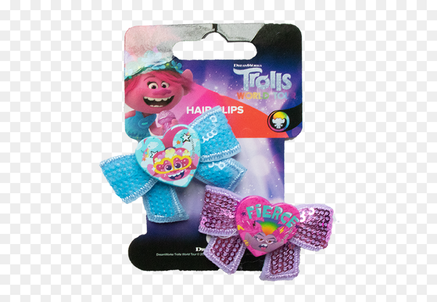 Trolls Hair Bow Clips - Animal Figure, HD Png Download - trolls hair png
