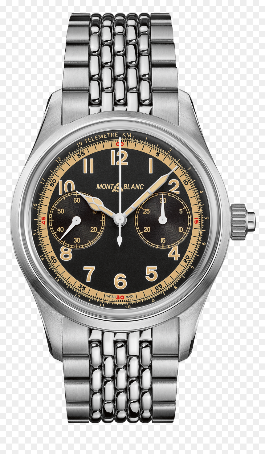 Mtb Mb125582 Ecom 01 01 T 2032146 - Montblanc 1858 Monopusher Chronograph, HD Png Download - vintage pointing hand png