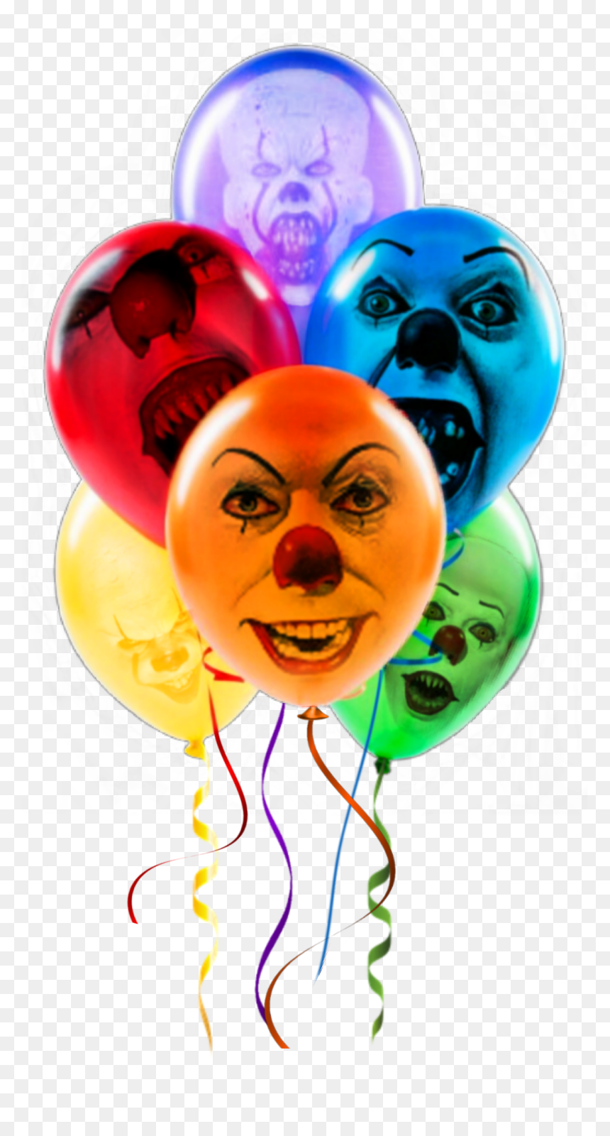 Scary Halloween Pictures Cartoon, HD Png Download - creepy clown png
