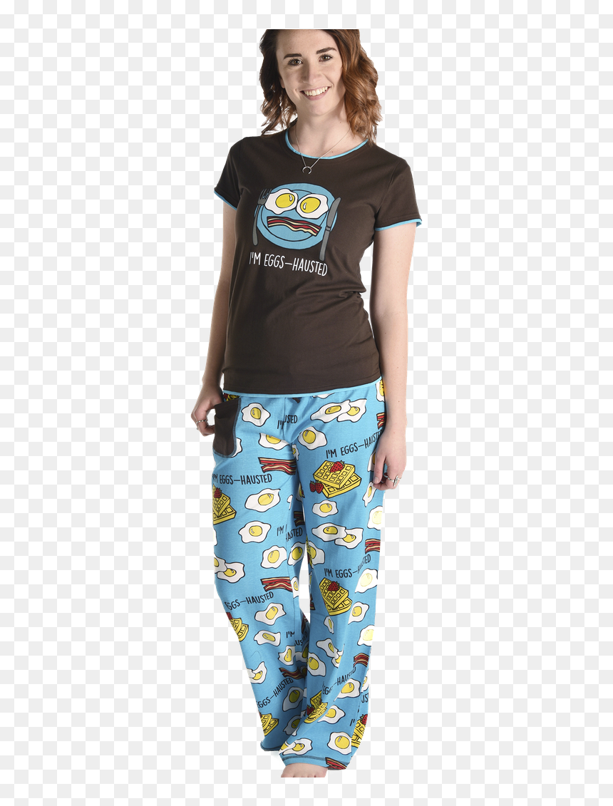 Women"s Fitted Pj Set - Pajamas, HD Png Download - pajamas png