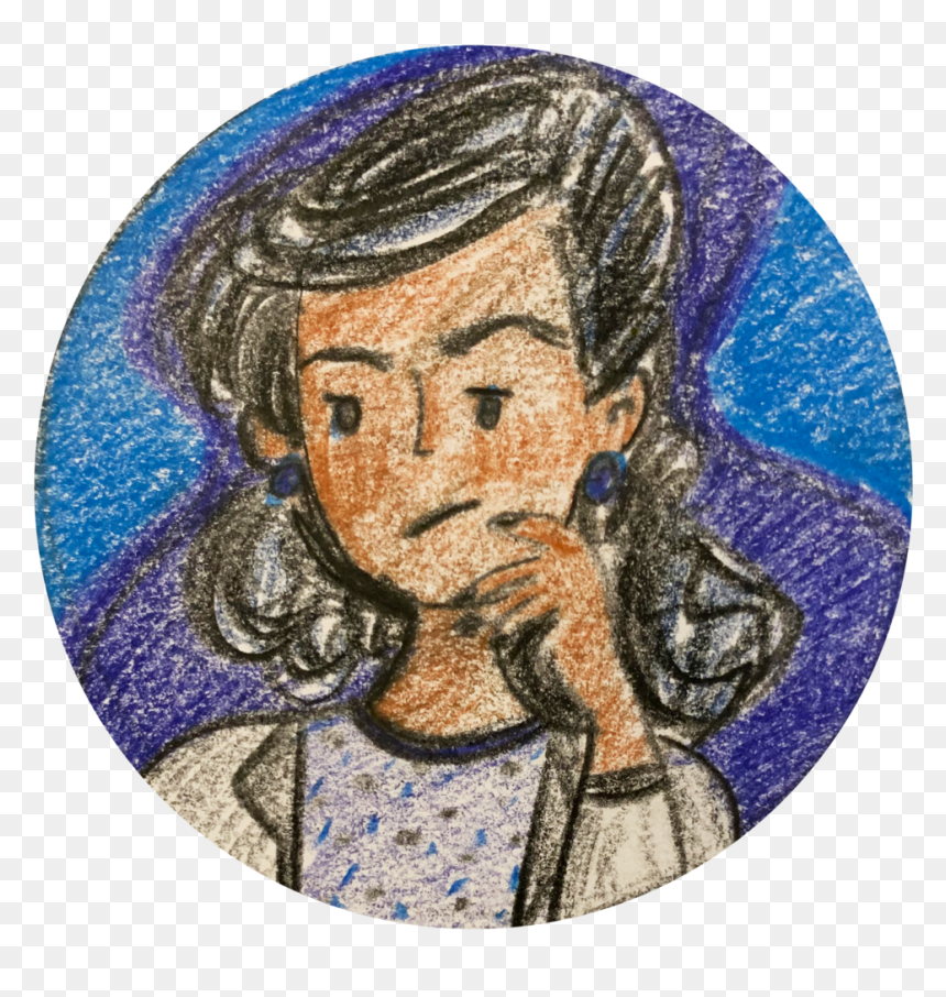 Thinking Illus Female - Illustration, HD Png Download - simple flourishes png