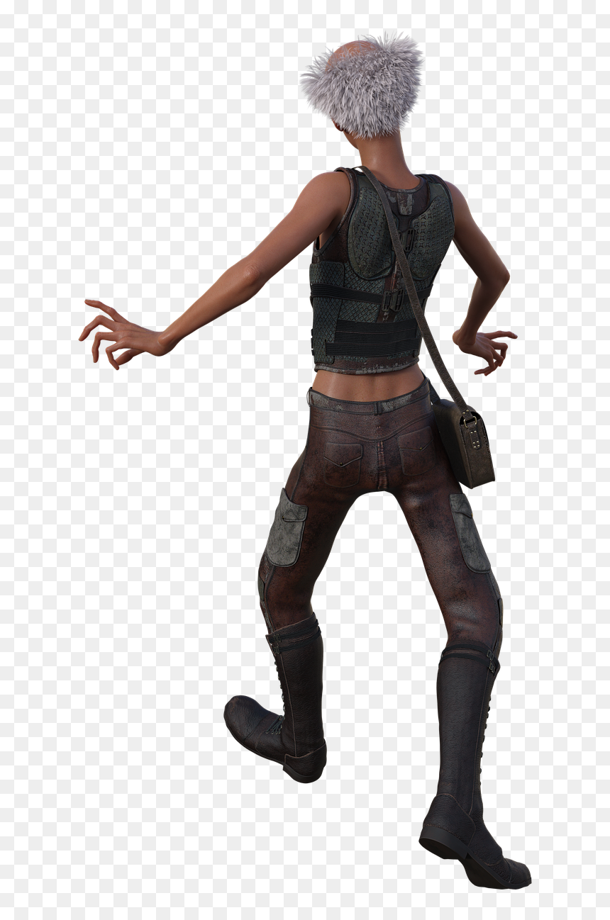 Girl, HD Png Download - walking away png