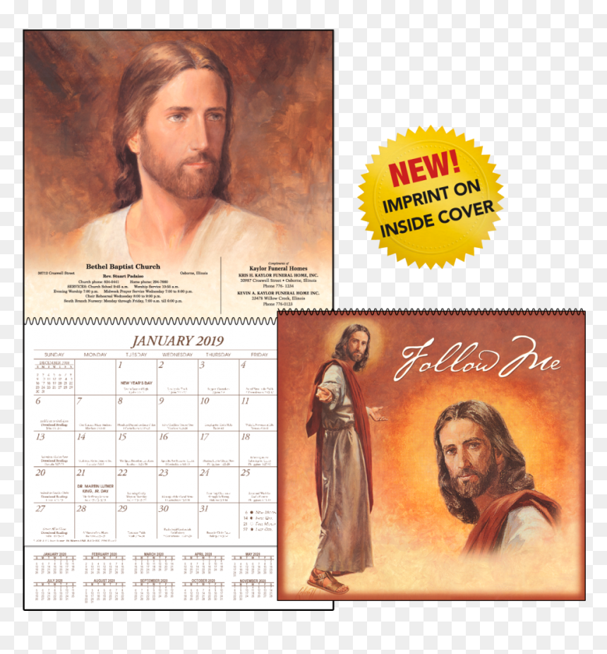 2019 Follow Me Calendar - Paper, HD Png Download - follow me png