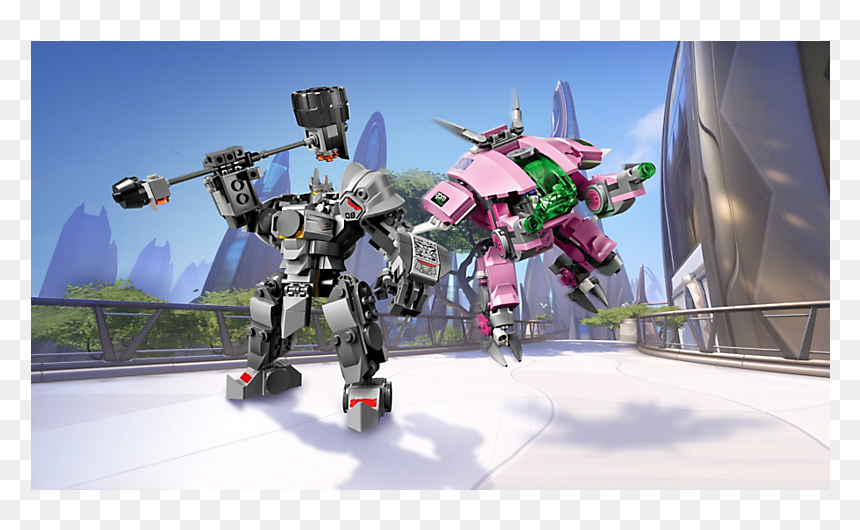 D Va And Reinhardt Lego, HD Png Download - overwatch reinhardt png