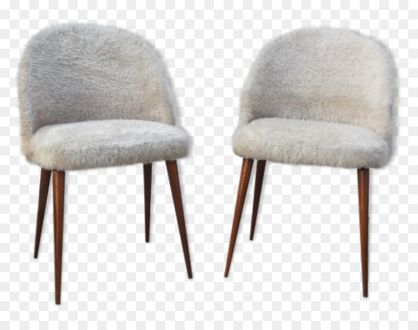 Pair Of Armchairs Toupee Feet Compass Years 50, - Chair, HD Png Download - toupee png