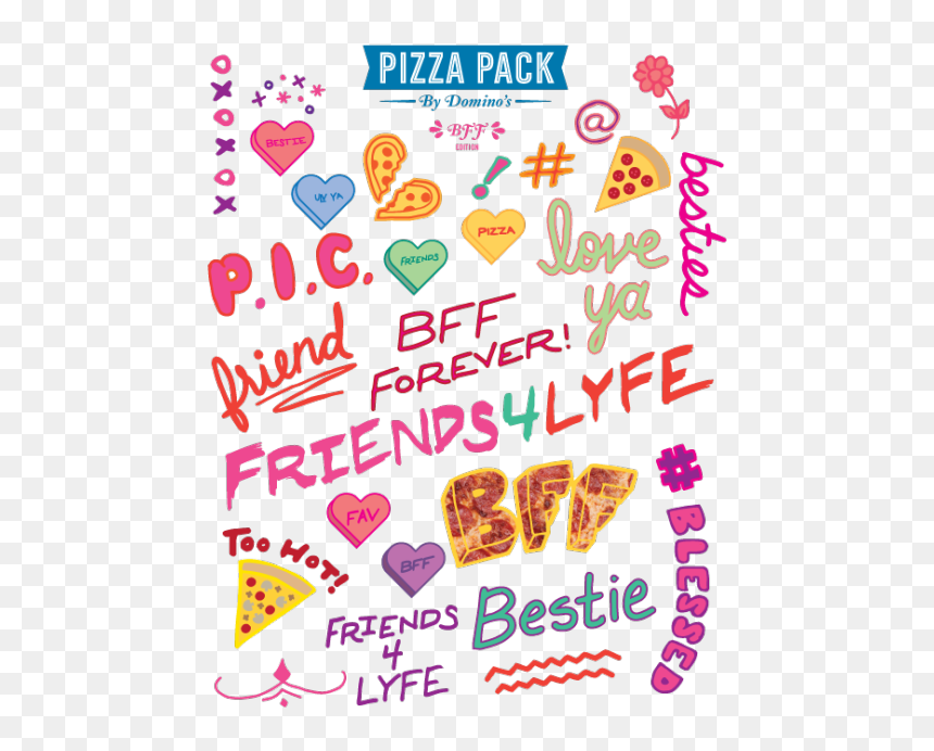 Valentine’s Day Pizza Pack, HD Png Download - bff png