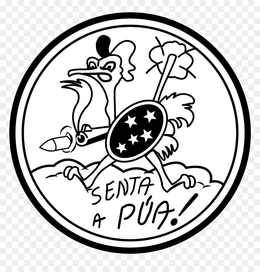 Senta A Pua Logo Black And White - Senta Pua Png, Transparent Png - pua png