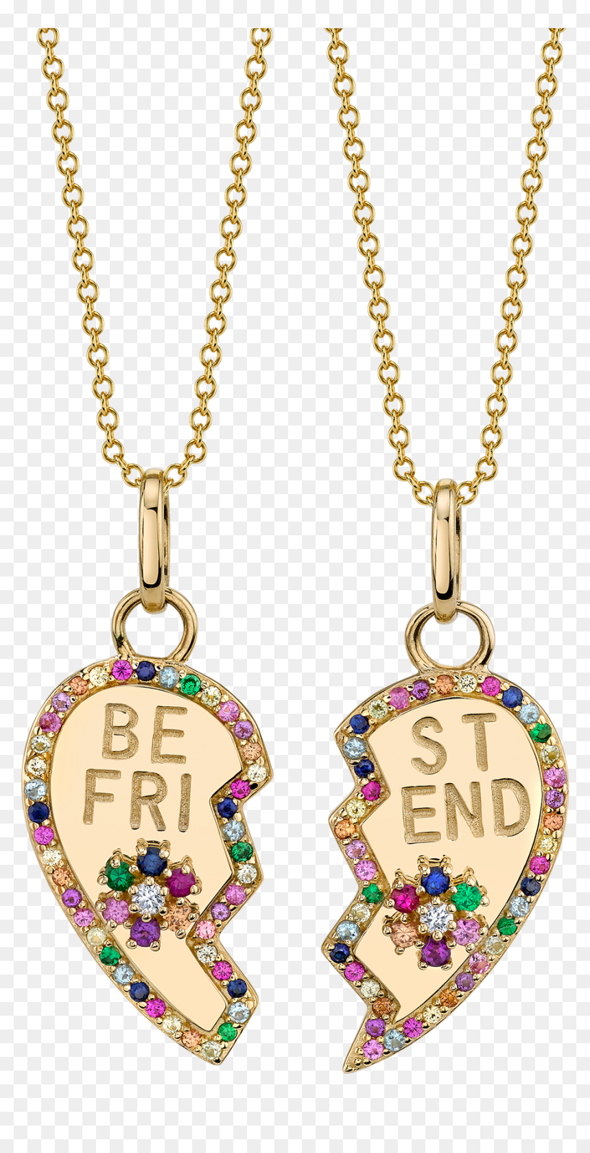 Transparent Gold Rope Chain Png - Pendant, Png Download - bff png