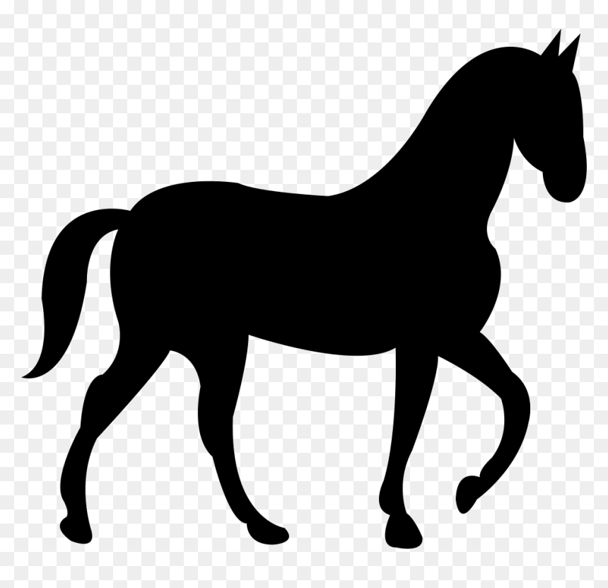 Horse With Slow Walking Pose - Cut Out Horses, HD Png Download - person walking side view png