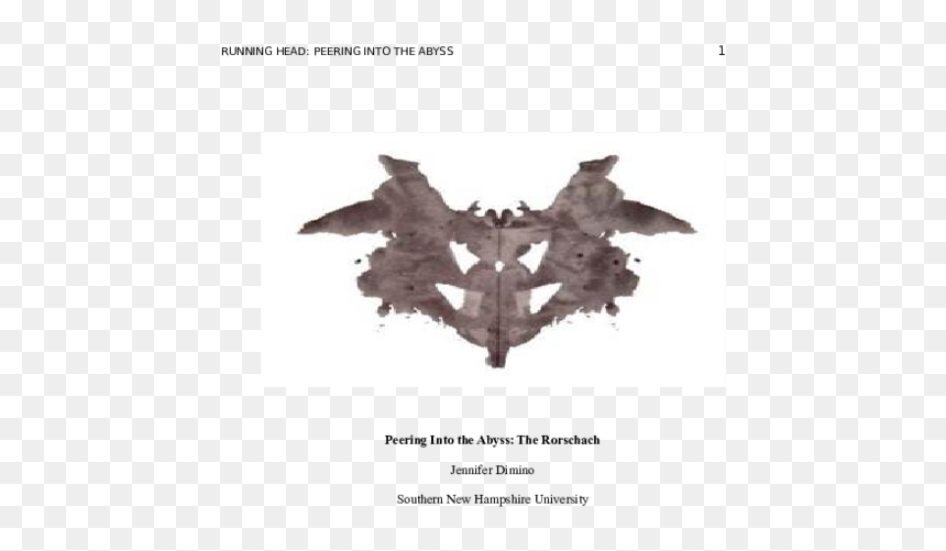 Teste De Saude Mental, HD Png Download - rorschach png